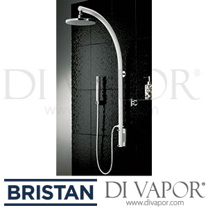 Bristan Prism Shower Pole with Diverter To Handset - White - Spare Parts - BR DV 242